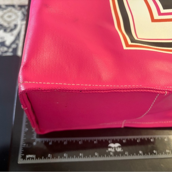 Kate Spade Fuchsia and Brown coated canvas Diaper Tote - Picture 2 of 5